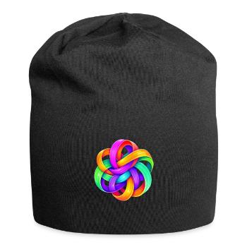 Kunst - Jersey-Beanie - Schwarz - Vorne