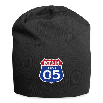 Né(e) en Juin 2005 - Bonnet en jersey - noir - Devant