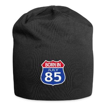 Geboren im Juli 1985 - Jersey-Beanie - Schwarz - Vorne