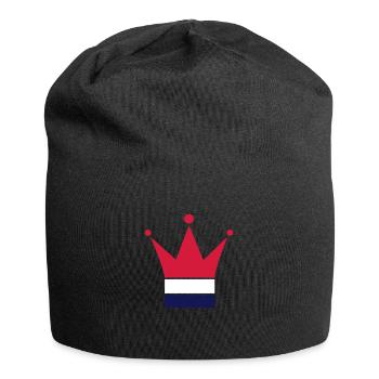 Niederlande - Jersey-Beanie - Schwarz - Vorne