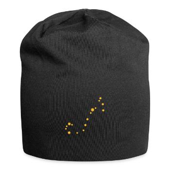Sternzeichen Skorpion Zodiac Nachthimmel Star hell - Jersey-Beanie - Schwarz - Vorne