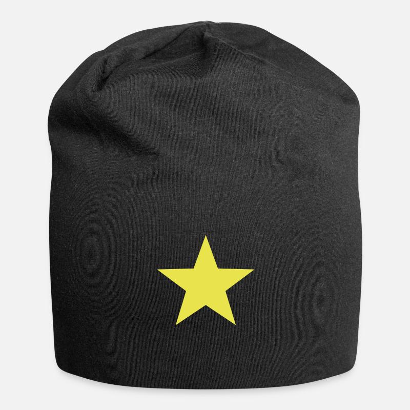 ein stern - Jersey-Beanie - Schwarz
