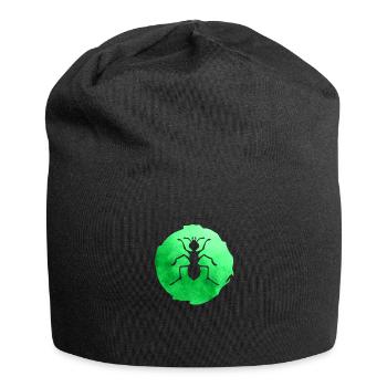 Ameisen - Jersey-Beanie - Schwarz - Vorne