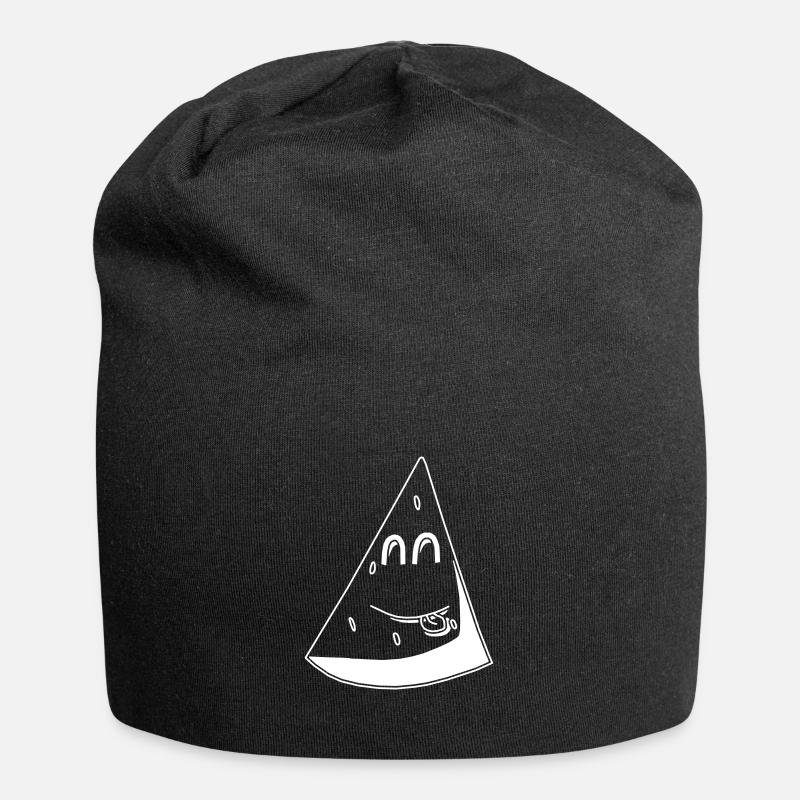 Watermelon in white - Jersey Beanie - black