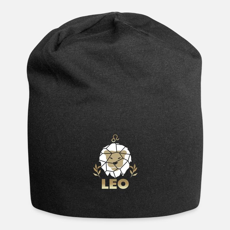 Leo-Status - Jersey-Beanie - Schwarz