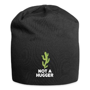 Nicht umarmen - Jersey-Beanie - Schwarz - Vorne