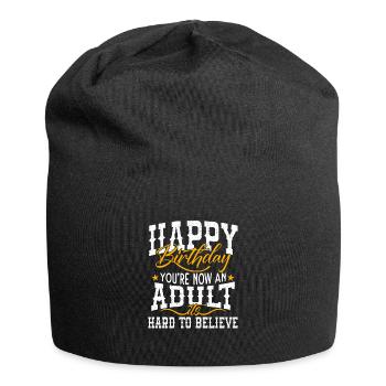 18th birthday - Jersey Beanie - black - Front