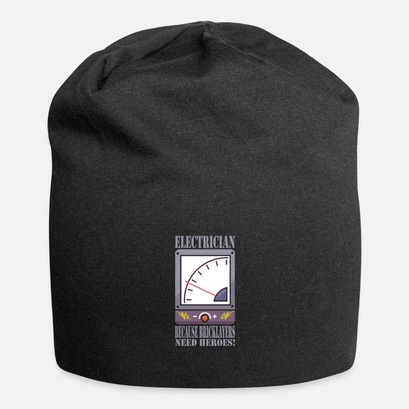 Elektriker - Jersey-Beanie - Schwarz