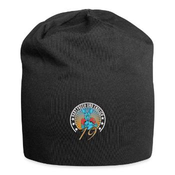 19. Geburtstag - Jersey-Beanie - Schwarz - Vorne