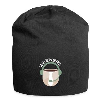 Team Home Office Sloth Home Work Gift Idea - Jersey Beanie - black - Front