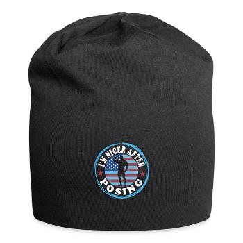 Culturisme - Bonnet en jersey - noir - Devant