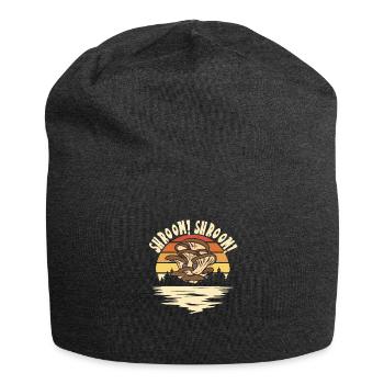 Mushroom picking - Jersey Beanie - charcoal grey - Front