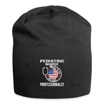 Infirmière pour enfants - Bonnet en jersey - noir - Devant