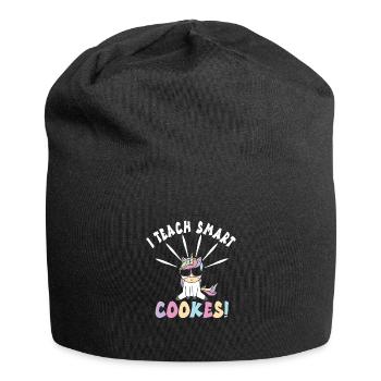 École maternelle - Bonnet en jersey - noir - Devant