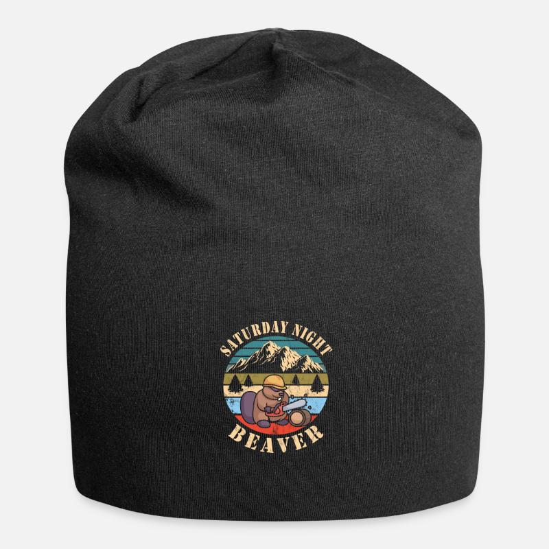Biber - Jersey-Beanie - Schwarz