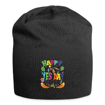 Oui Jour - Bonnet en jersey - noir - Devant