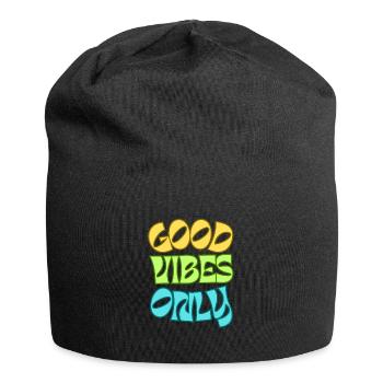 Good Vibes Only - Jersey-Beanie - Schwarz - Vorne