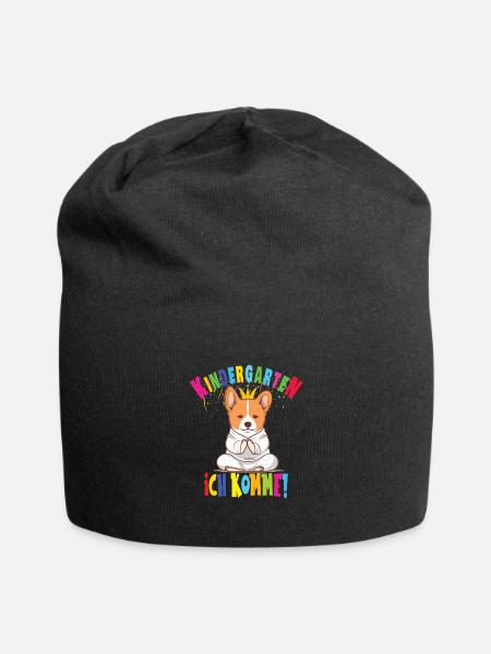 Kindergarten - Jersey-Beanie - Schwarz
