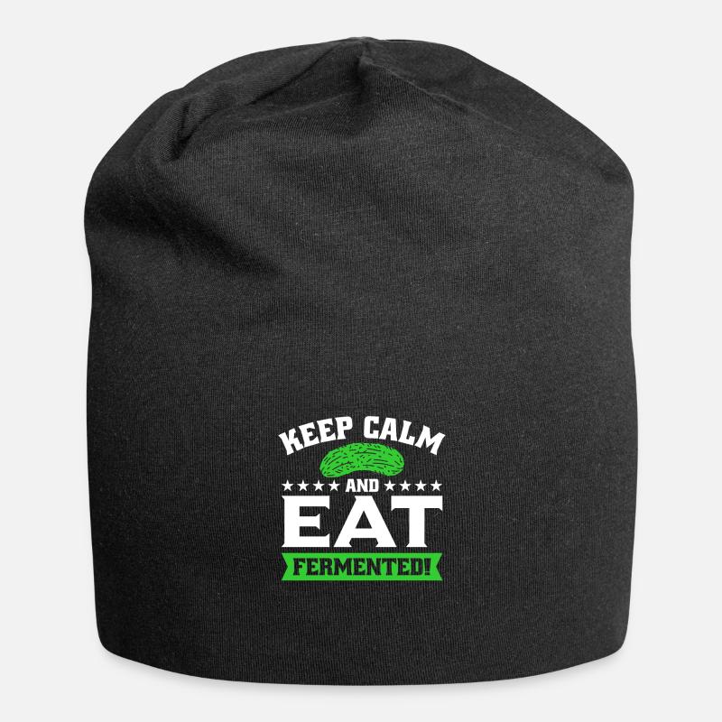 Gurken - Jersey-Beanie - Schwarz
