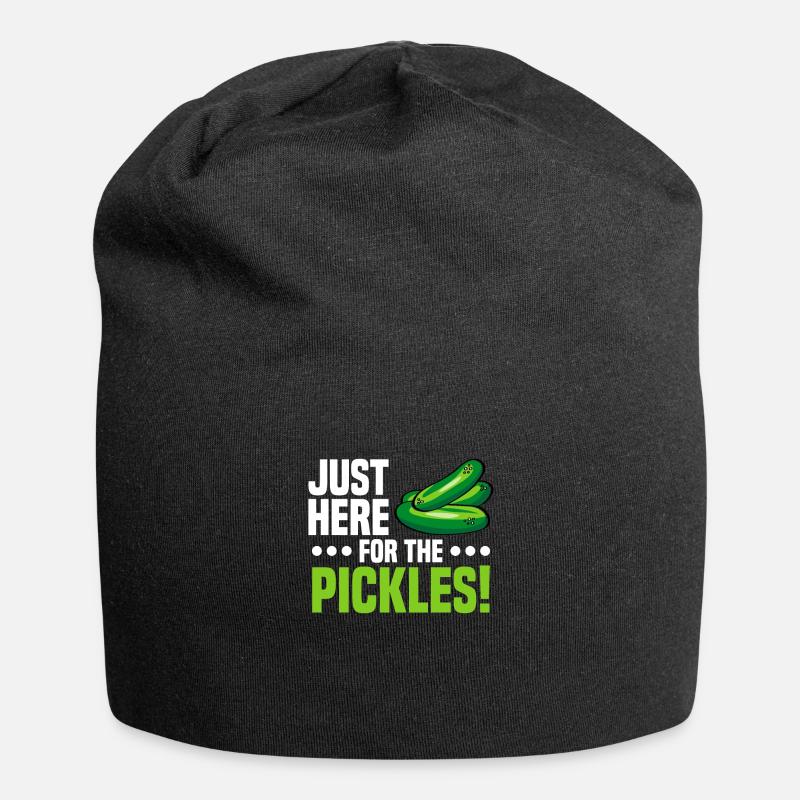 Gurken - Jersey-Beanie - Schwarz