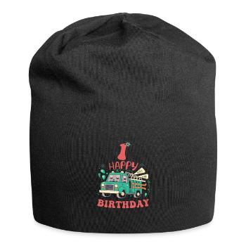 1st Birthday Guys - Jersey Beanie - black - Front
