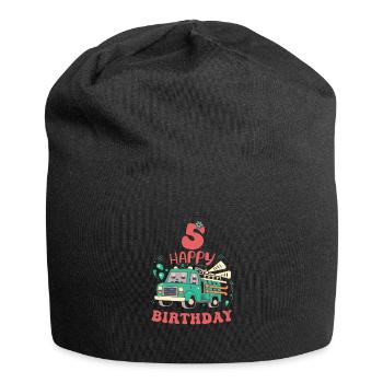 5e anniversaire les gars - Bonnet en jersey - noir - Devant