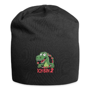 2. Geburtstag - Jersey-Beanie - Schwarz - Vorne