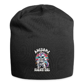 Karate - Jersey-Beanie - Schwarz - Vorne