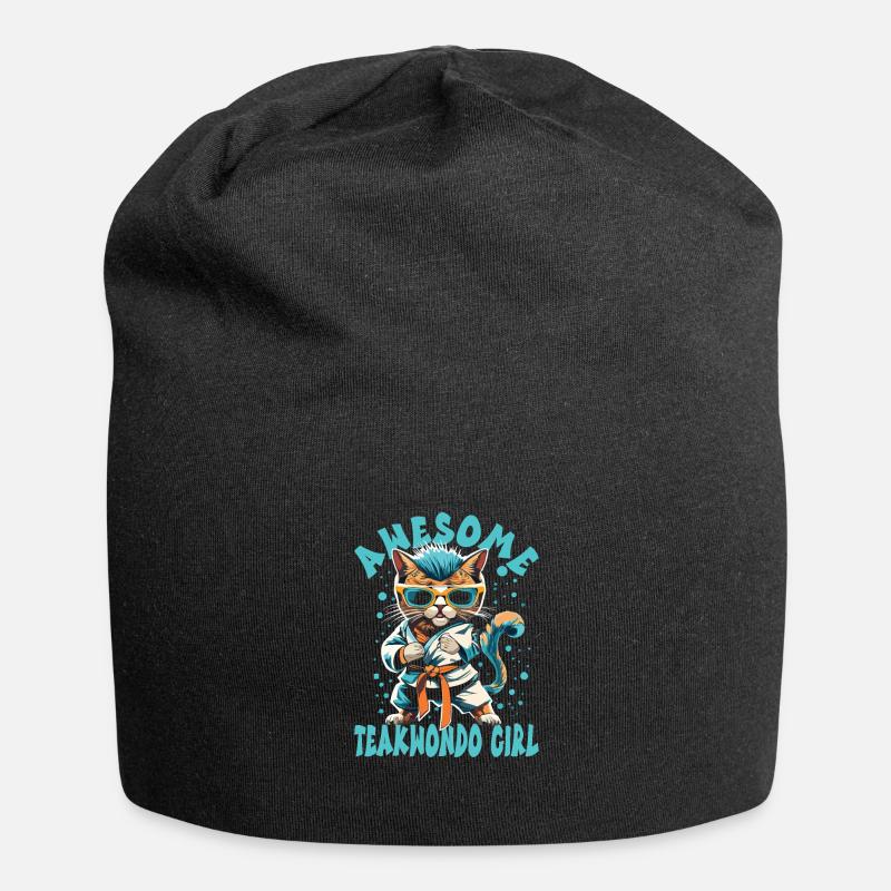 Teakwondo - Jersey-Beanie - Schwarz