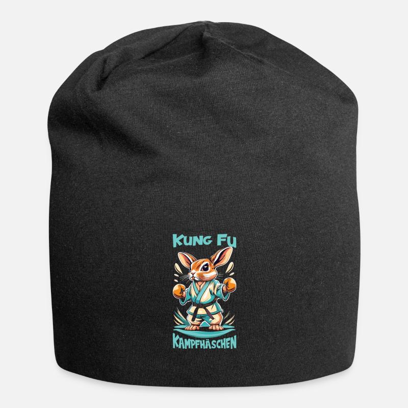 Kung Fu - Jersey-Beanie - Schwarz