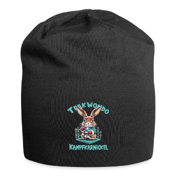 Teakwondo - Jersey-Beanie - Schwarz - Vorne