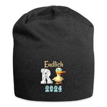 Rente 2024 mit Ente Rentner Ruhestand | R Ente - Jersey-Beanie - Schwarz - Vorne