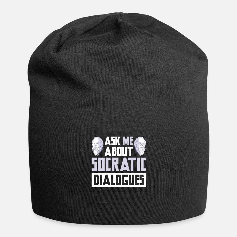 Philosophie - Jersey-Beanie - Schwarz