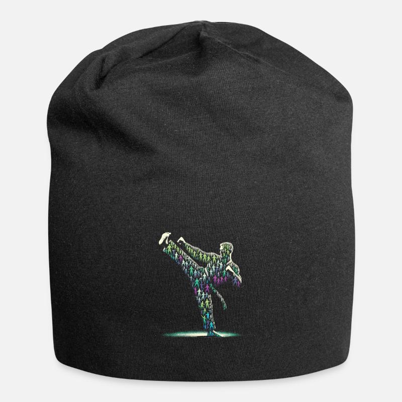 Teakwondo - Jersey-Beanie - Schwarz