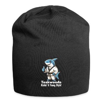 Teakwondo - Jersey-Beanie - Schwarz - Vorne