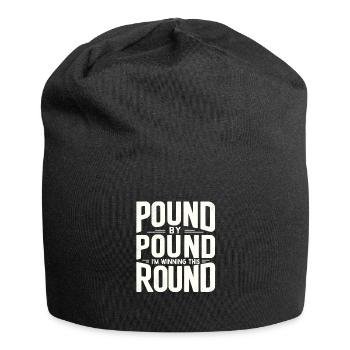 Abnehmen - Jersey-Beanie - Schwarz - Vorne