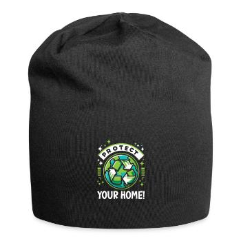 Umweltschutz - Jersey-Beanie - Schwarz - Vorne
