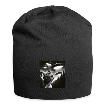French Bulldog - Jersey Beanie - black - Front