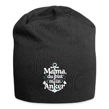 Muttertag - Jersey-Beanie - Schwarz - Vorne