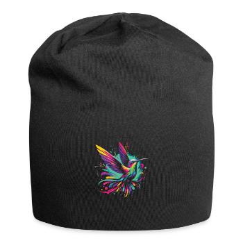 Exotisch - Jersey-Beanie - Schwarz - Vorne