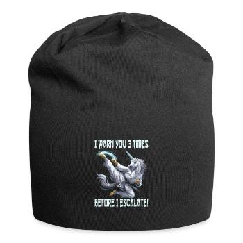 Kampfsport - Jersey-Beanie - Schwarz - Vorne