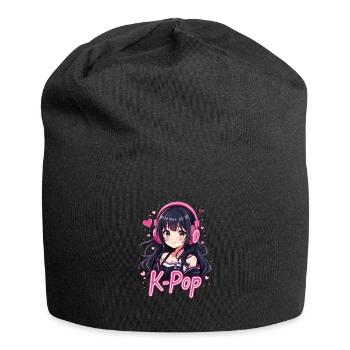K-Pop - Bonnet en jersey - noir - Devant
