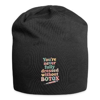 Kosmetikerin - Jersey-Beanie - Schwarz - Vorne