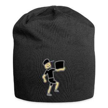 Paketdienst Post 3 - Jersey-Beanie - Schwarz - Vorne