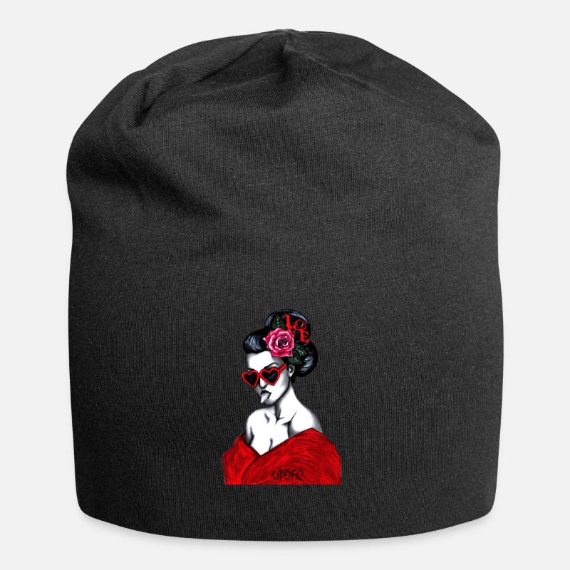 GEISHA - Jersey-Beanie - Schwarz