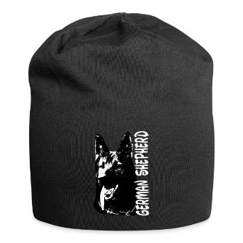 Deutscher Schäferhund,Hunde,,Hundekopf,Hundesport - Jersey-Beanie - Schwarz - Vorne