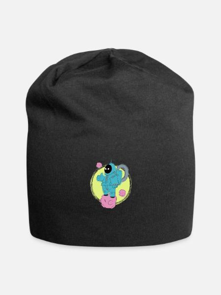 The good astronaut walking - Jersey Beanie - black