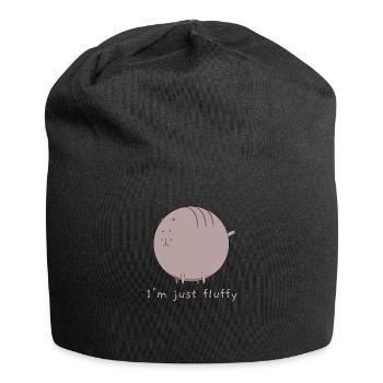 Je suis juste moelleux - Bonnet en jersey - noir - Devant