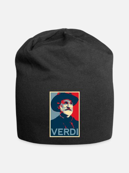 Giuseppe Verdi - Jersey-Beanie - Schwarz