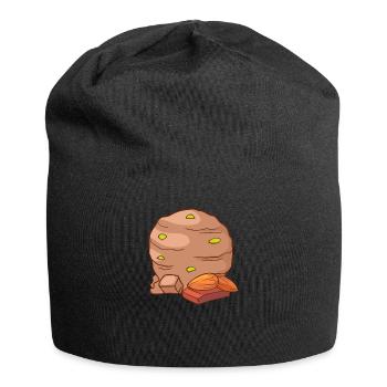 Eis Speiseeis Eiskrem Eiscreme Kugeleis Eisbecher - Jersey-Beanie - Schwarz - Vorne